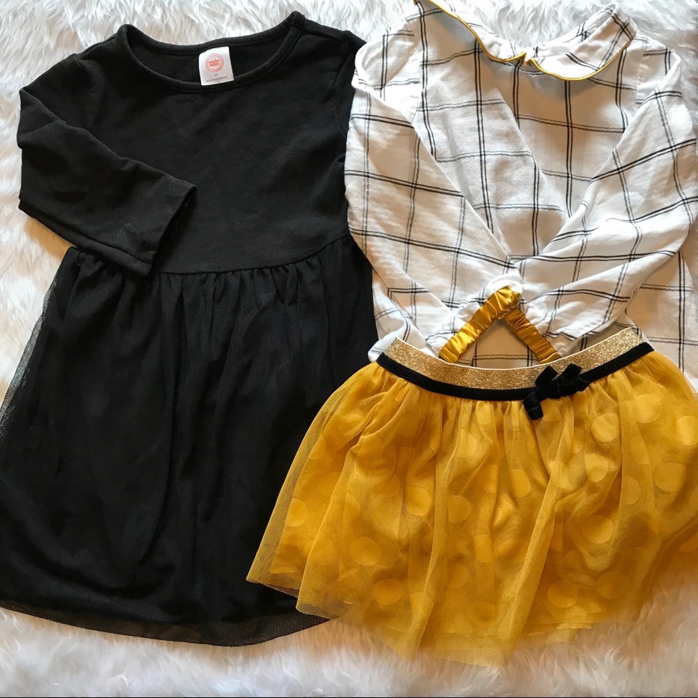 3t Toddler Girls Blank Dress and Shirt/Skirt Set